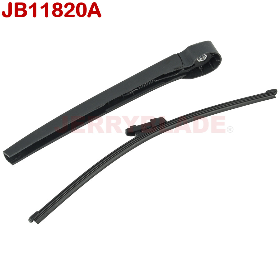 JB11820A JERRYBLADE Auto Car Rear Window Wiper Blade with Arm for 2017-2022 VW Tiguan Rear Windshield Wiper Blade Arm Set for VW Tiguan 2018 onwards - 350mm 14inch OE 5NN95570703C Car Accessories